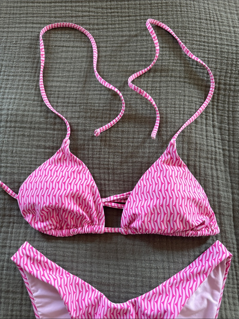 Lulus Patterned Two-Piece Swim Set - Picture 3 of 4